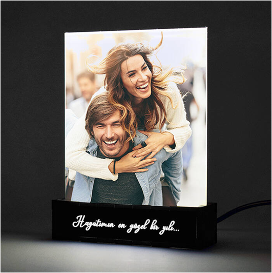 Kişiye Özel Fotoğraflı Led Işıklı Dekor